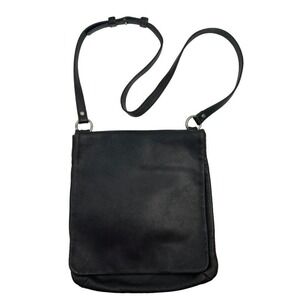 Vintage Coach‎ 9458 Crossbody Legacy Black Thick Leather Slim Messenger Heavy